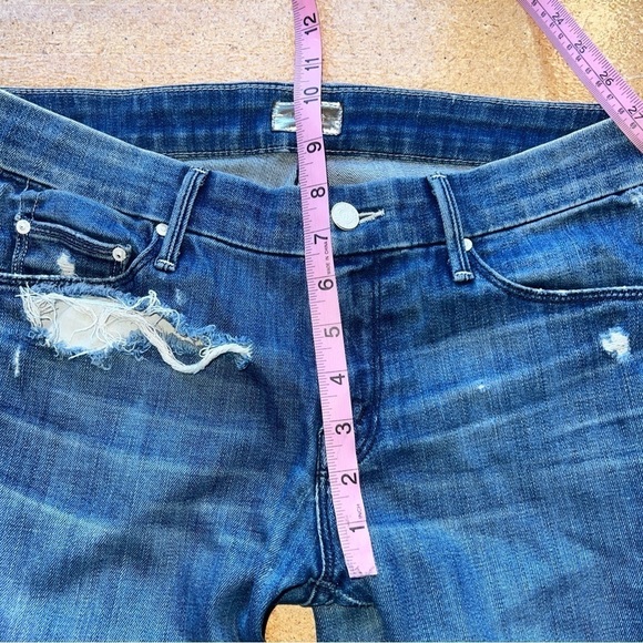 Mother The Looker Graffiti Girl very distressed jeans size 28 - Picture 8 of 16